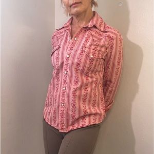 Lucky brand snap button western shirt